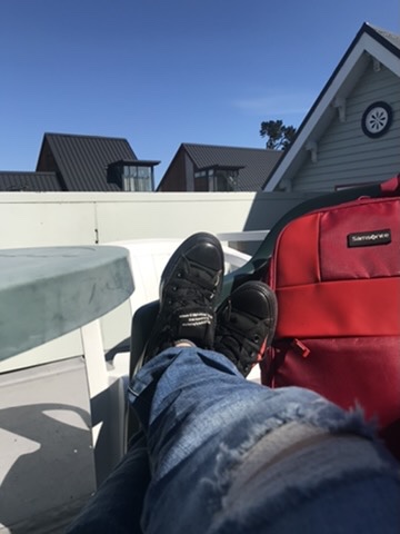 The setup. No desk required.