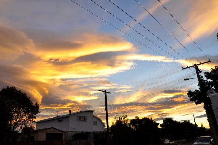 New Zealand working holiday - evening sky